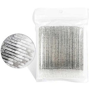 Microbrush Preto com Glitter 100un