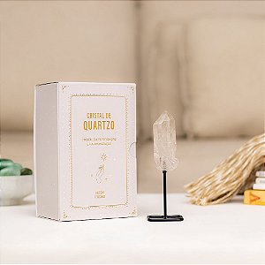 Cristal de Quartzo Base de Ferro - Coleção Feng Shui Harmonização