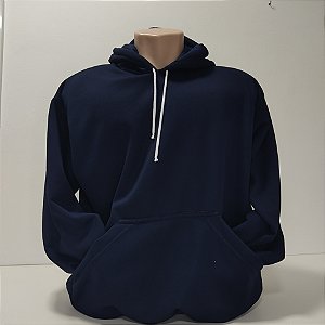 Moletom Canguru Azul Marinho Unissex