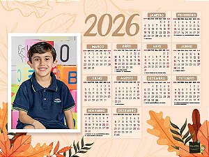 Calendário Imantado 2026  15x21 cm - Escola João de Barro