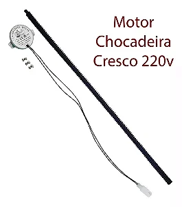 Motor com Haste 220v Peça Reposição Chocadeira Cresco 130 ovos