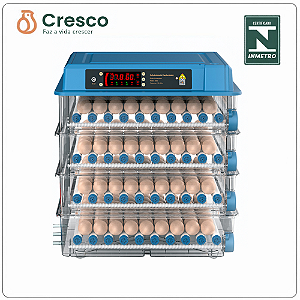 Chocadeira Automatica c/ conexão p/ Bateria 12v - Tanque Agua - até 256 Ovos - 220V