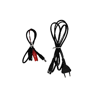 Peça CRESCO - Kit Cabo Bivolt de Energia e Cabo de Bateria 12V 130/256