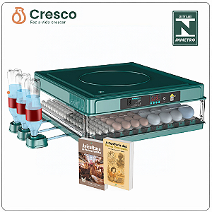 Chocadeira Automatica c/ conexão p/ Bateria 12v - Tanque Agua - até 130 Ovos