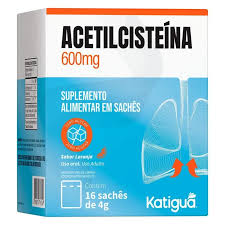 Acetilcisteína sabor Laranja 16 Sachês - Katiguá