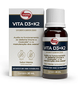 Vitamina D3 + K2 (gotas - 20ml) - Vitafor
