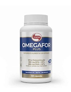 OMEGAFOR® PLUS: Ômega 3 Alta Concentração EPA DHA 120 Caps