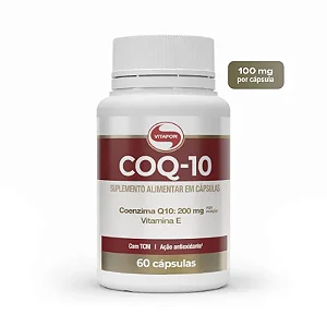 COQ-10: Coenzima Q10 e Vitamina E (200mg) - 60 cap