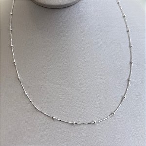 Colar V12 Com Bolinhas 45cm