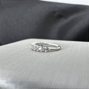 Piercing de Nariz Argola Cravejada em Prata 925 Autêntica – Hipoalergênico