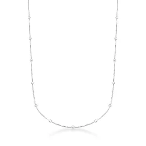Colar de Prata 925 Veneziana V15 com Bolinhas