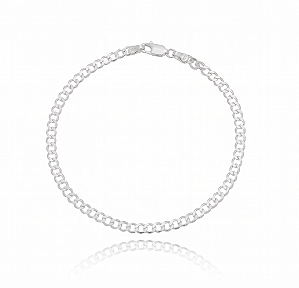 Pulseira de Prata 925 Grumet 4mm
