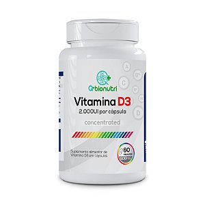 Vitamina D3 2.000UI 60 Capsulas (500mg) - Bionutri