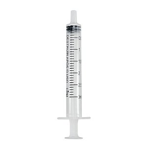 Seringa Hipodérmica sem Agulha Luer Slip 3ML com 100 UN - TKL
