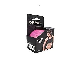 Bandagem Elastica Adesiva Tipo Kenisio Rosa 5CM X 6M 6.0 - K-Pro