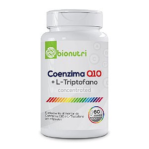Coenzima Q10 + L-Triptofano 120 Caps 500 MG - Bionutri
