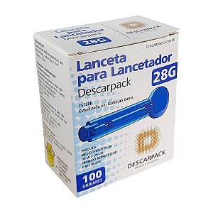 Lanceta 28G C/ 100 UND - Descarpack