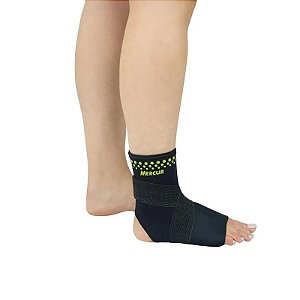 Tornozeleira de Termocompress. C/ Cintas Cruz Preta - Mercur