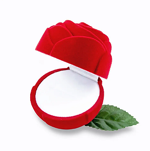 Caixinha de veludo para anel Rosa