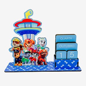 Calendário Permanente Patrulha Canina