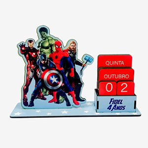 Calendário Permanente Vingadores