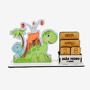 Calendário Permanente Dino Baby Cru