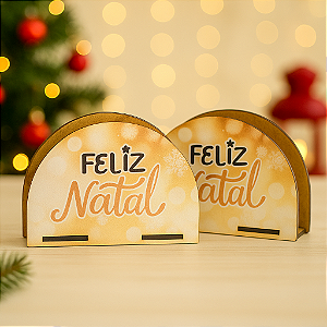 Kit c/ 2 Porta Guardanapos Feliz Natal em MDF