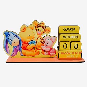 Calendário Permanente Turma do Ursinho Pooh Baby