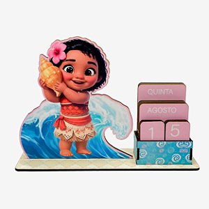 Calendário Permanente Moana Baby