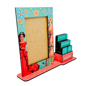 Calendário Permanente c/ Porta Retrato Elena de Avalor