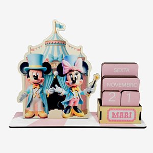 Calendário Permanente Circo do Mickey e da Minnie