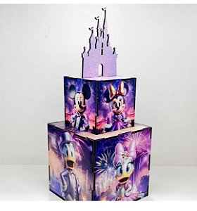 Cubo 2 Andares Disney 50 anos 12x12/8x8 (Aplique frente)