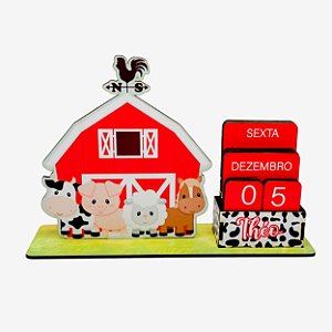 Calendário Permanente Fazendinha