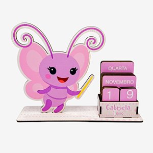 Calendário Permanente Borboletinha