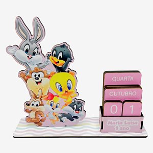 Calendário Permanente Baby Looney Tunes