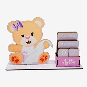 Calendário Permanente Ursinha Baby