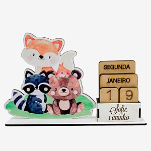 Calendário Permanente Bosque Cru