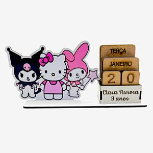 Calendário Permanente Hello Kitty e Amigos Cru