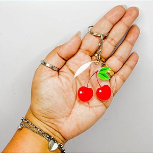 Chaveiro de Acrílico Cereja