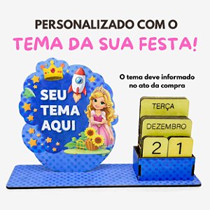 Calendário Permanente Personalizado em MDF