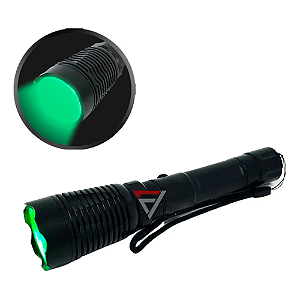 Lanterna Tática Rec. Q5 Luz Verde Jy-520L