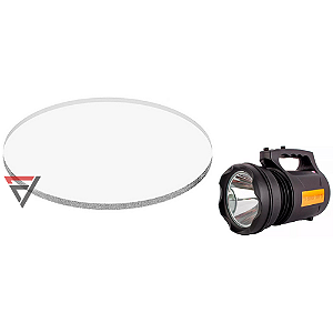 Vidro Para Lanterna Holofote Rec. 30W Td6000A