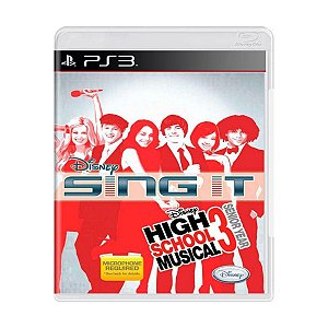 Usado: Jogo Disney Sing It - High School Musical 3: Senior Year  - PS3