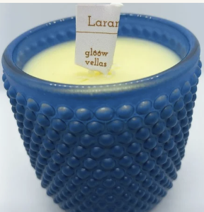 Vela aromática 120g  laranja lima cor azul