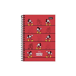 Caderno Espiral Capa Dura 1 Matéria Mickey 80 Folhas Disney