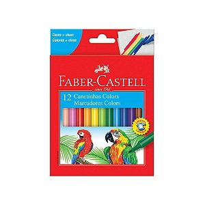 Canetinha Hidrográfica Colors 12 Cores Faber Castell
