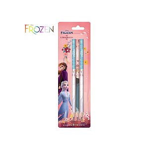 Lápis Preto Frozen 2HB cartela com 3 unidades Tris