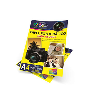 Papel Fotográfico A4 180g High Glossy Off Paper 50 Folhas