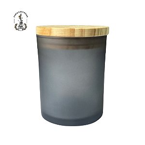 Pote de Vidro Para Vela 120ml Fumê - (un)