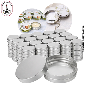 Lata Alumínio 20g Prata Lisa - PCT 100 Unidades
